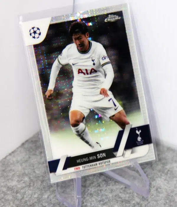2022-23 Heung-Min Son #199 Topps Chrome UEFA Champions League Pulsar Refractor - stand