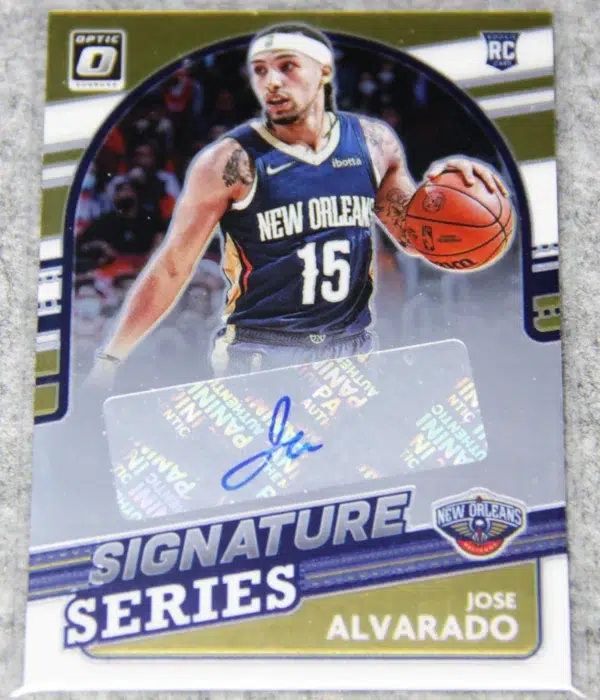 2022-23 Jose Alvarado #SS-JA Panini Donruss Optic Signature Series RC - front