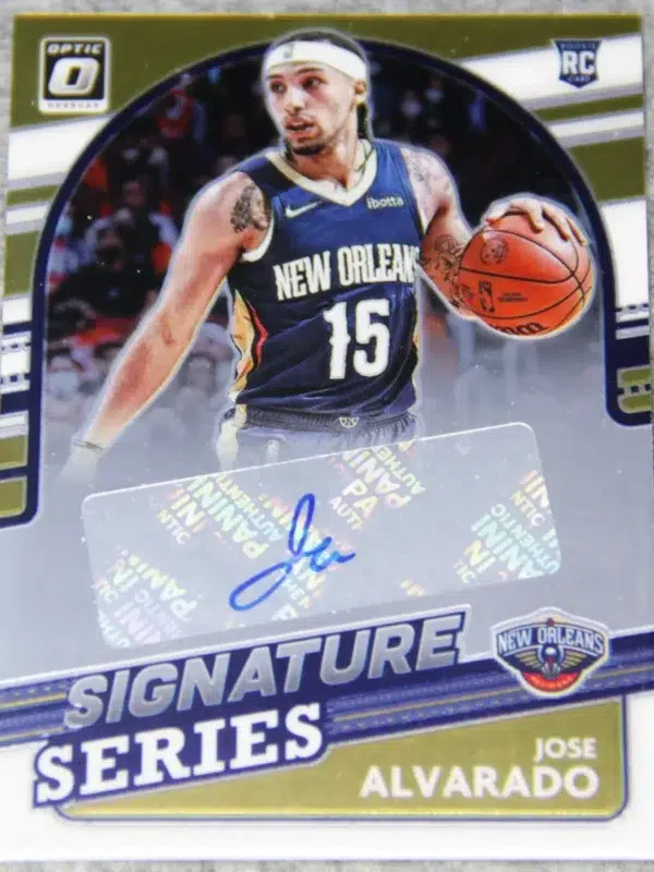 2022-23 Jose Alvarado #SS-JA Panini Donruss Optic Signature Series RC - front