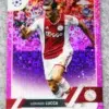 2022-23 Lorenzo Lucca #143 Topps UEFA Club Competitions Pink Mini-Diamond Refractor RC SN#74 - front