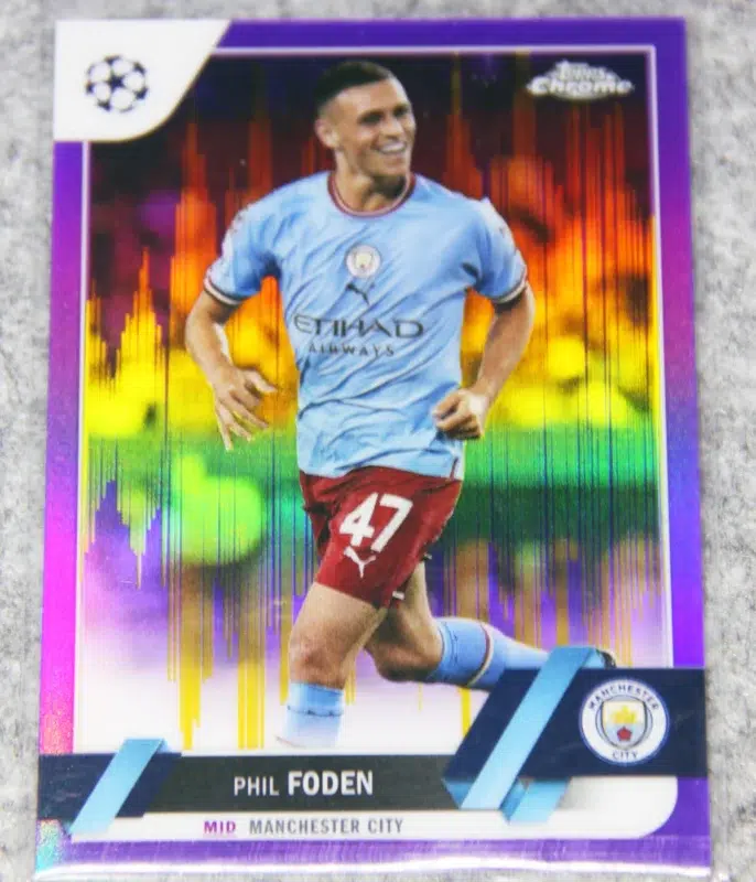 2020 Phil Foden Topps Chrome Speckle