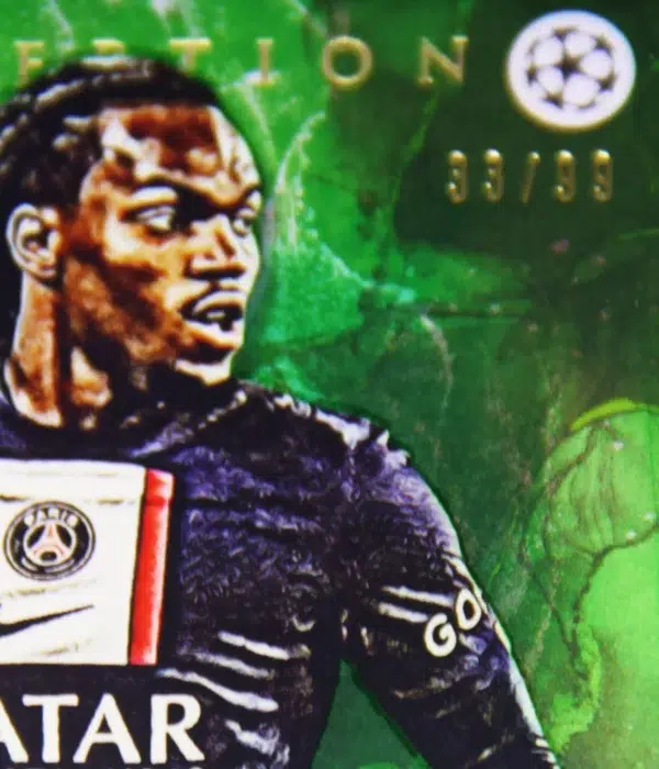 2022-23 Renato Sanches #RS Topps Inception UEFA Champions League Star Quality Green Refractor SN#33 - detail