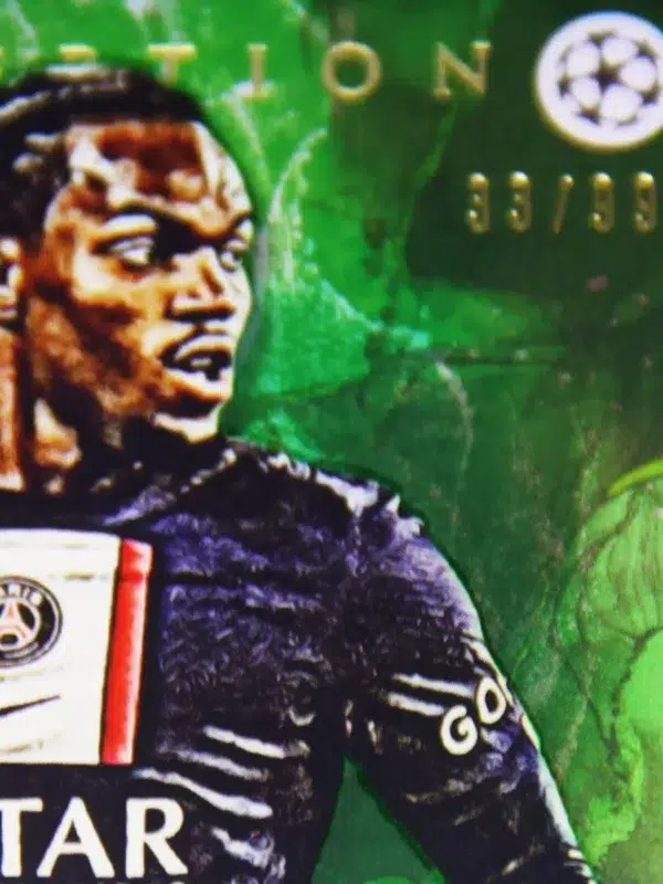 2022-23 Renato Sanches #RS Topps Inception UEFA Champions League Star Quality Green Refractor SN#33 - detail