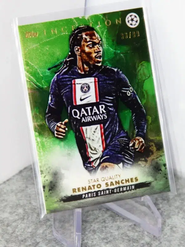 2022-23 Renato Sanches #RS Topps Inception UEFA Champions League Star Quality Green Refractor SN#33 - stand