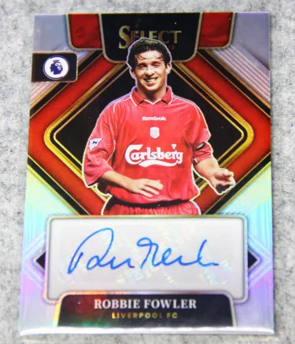 2022-23 Robbie Fowler #S-RFL Panini Select Premier League Silver Prizm Autograph - front