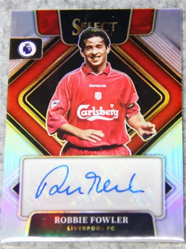 2022-23 Robbie Fowler #S-RFL Panini Select Premier League Silver Prizm Autograph - front