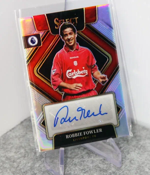 2022-23 Robbie Fowler #S-RFL Panini Select Premier League Silver Prizm Autograph - stand