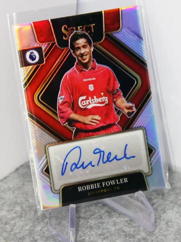 2022-23 Robbie Fowler #S-RFL Panini Select Premier League Silver Prizm Autograph - stand