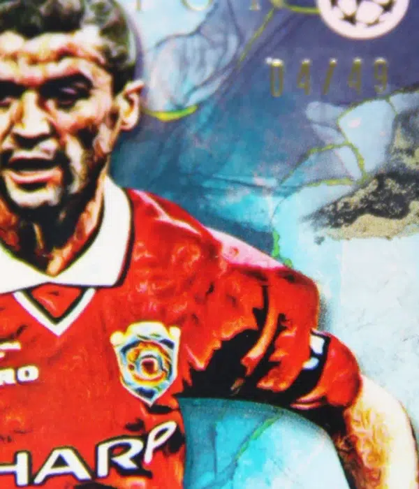 2022-23 Roy Keane #RK Topps Inception UEFA Champions League Legacy Blue Refractor SN#4 - detail