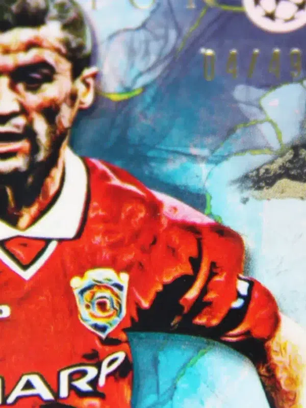2022-23 Roy Keane #RK Topps Inception UEFA Champions League Legacy Blue Refractor SN#4 - detail