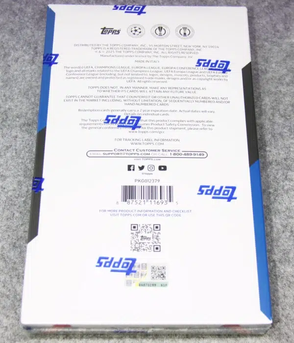 2022-23 Topps UEFA Club Competitions Hobby Box - Sealed - back