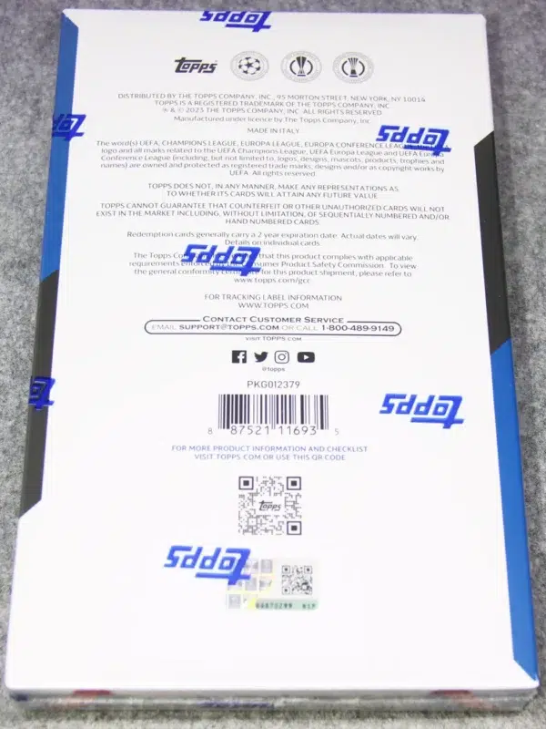 2022-23 Topps UEFA Club Competitions Hobby Box - Sealed - back