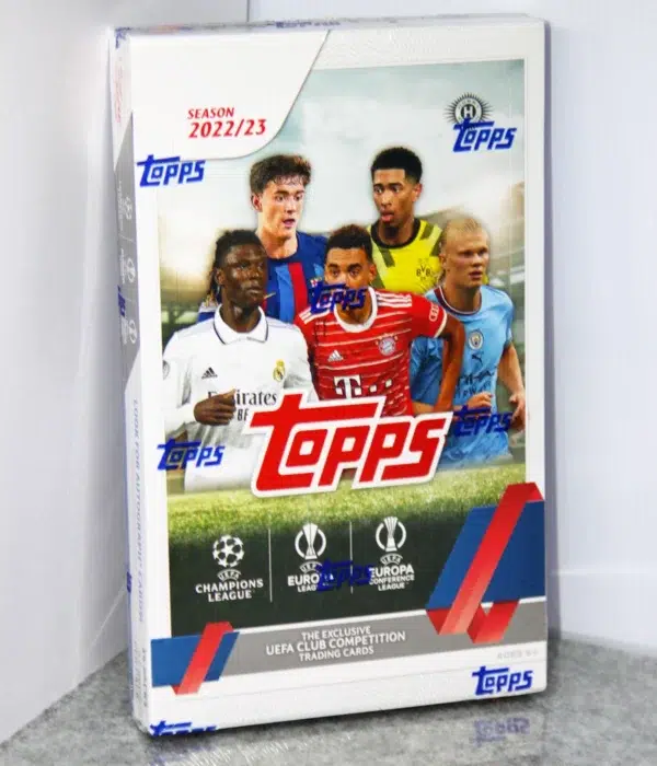 2022-23 Topps UEFA Club Competitions Hobby Box - Sealed - stand