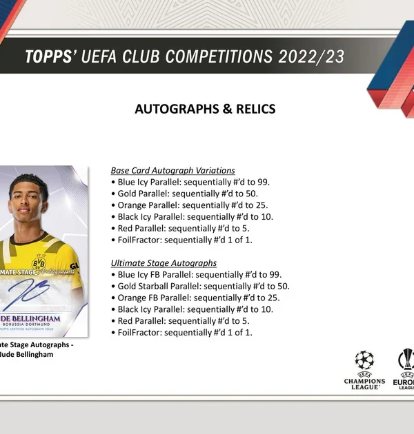 2022-23 Topps UEFA Club Competitions Hobby Box - Sealed - supplier7