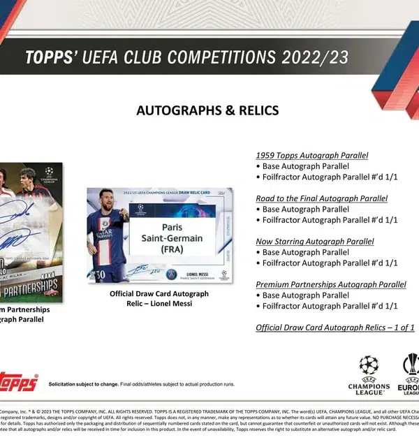 2022-23 Topps UEFA Club Competitions Hobby Box - Sealed - supplier8