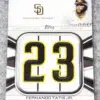2022 Fernando Tatis Jr. #JNM-FT Topps Series 1 Commemorative Jersey Number Medallion - front