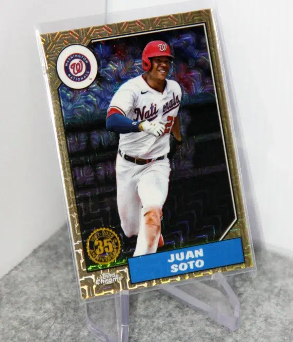 2022 Juan Soto #T87C-57 Topps Chrome 1987 Silver Pack Mojo - stand
