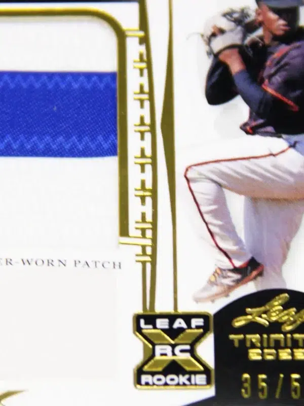2022 Prelander Berroa #PA-PB1 Leaf Trinity Baseball Patch Autograph RC SN#35 - detail