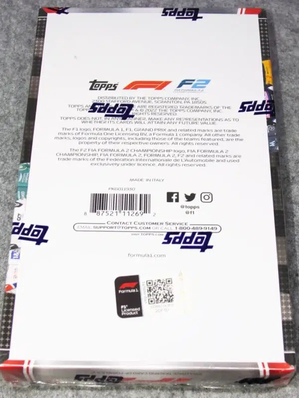2022 Topps Chrome Formula 1 Racing F1 Hobby Lite - Sealed - back