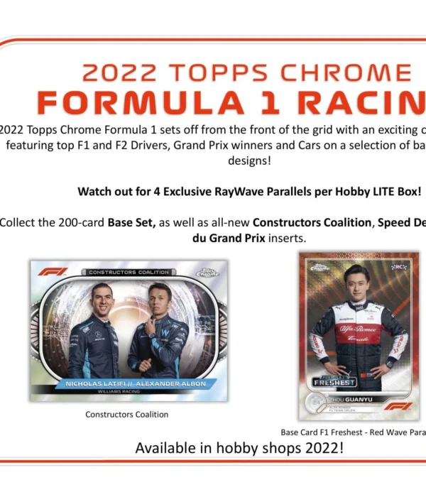 2022 Topps Chrome Formula 1 Racing F1 Hobby Lite - Sealed -supplier3
