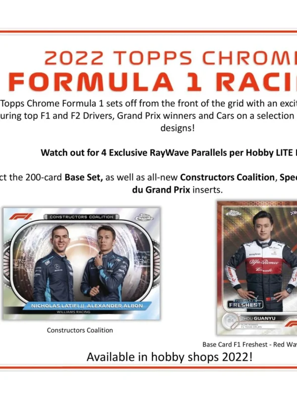 2022 Topps Chrome Formula 1 Racing F1 Hobby Lite - Sealed -supplier3