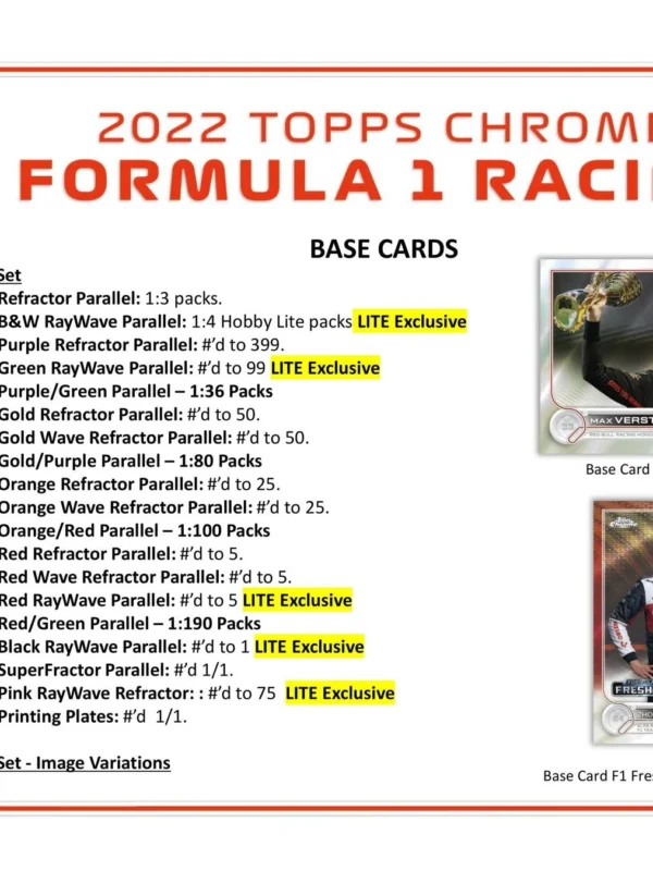 2022 Topps Chrome Formula 1 Racing F1 Hobby Lite - Sealed -supplier4