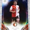 2023-24 Ayase Ueda #138 Topps UEFA Europa League Blue Inferno Refractor SN#123 - front