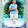 2023-24 Erling Haaland #39 Topps Chrome UEFA Club Competitions Aqua Wave Refractor SN#46 - front