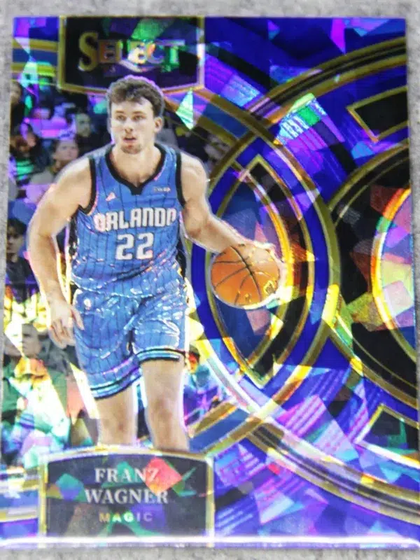 2023-24 Franz Wagner #184 Panini Select Premier Blue Cracked Ice Prizm - front