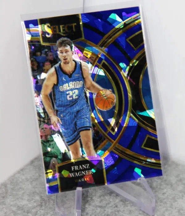 2023-24 Franz Wagner #184 Panini Select Premier Blue Cracked Ice Prizm - stand