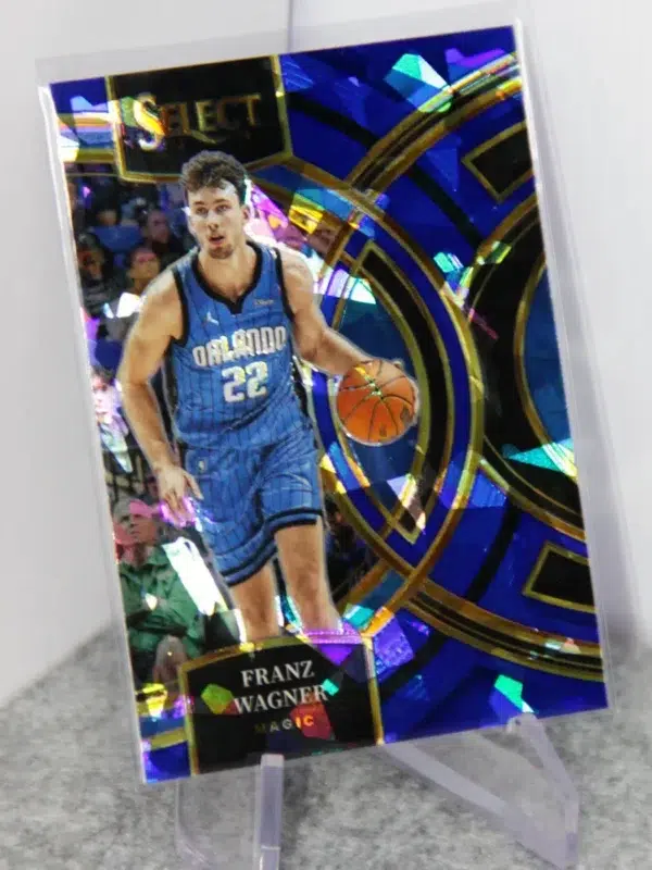 2023-24 Franz Wagner #184 Panini Select Premier Blue Cracked Ice Prizm - stand