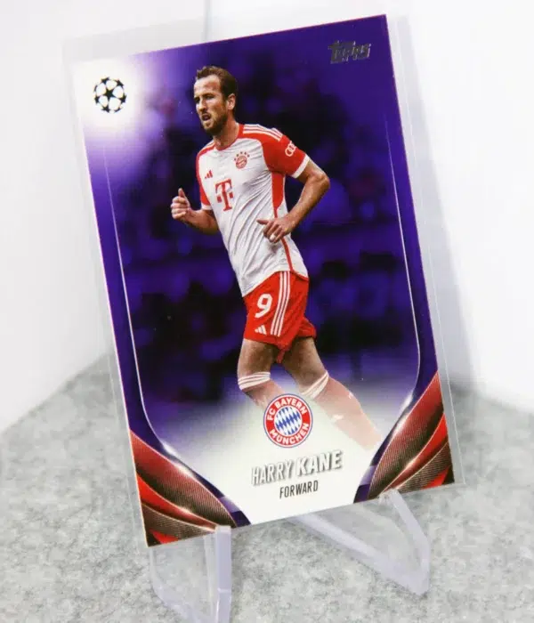 2023-24 Harry Kane #50 Topps UEFA Club Competitions Purple Refractor SN#30 - stand