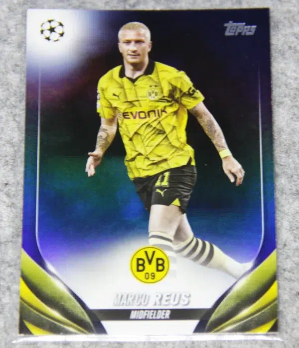 2023-24 Marco Reus #173 Topps UEFA Club Competitions Navy Blue Refractor SN#146 - front
