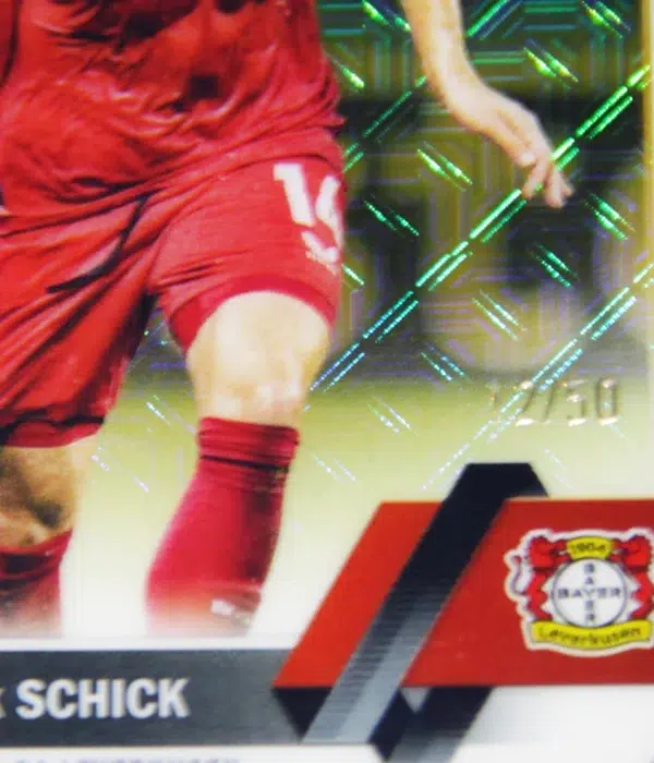 2023-24 Patrik Schick #190 Topps Chrome UEFA Club Competitions Gold Refractor Japan SN#12 - - detail