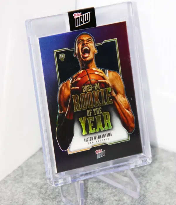 2023-24 Victor Wembanyama #VW-6 Topps Now Rookie of the Year RC - stand
