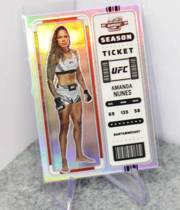 2023 Amanda Nunes #363 Panini Chronicles Contenders Optic Silver Prizm - stand