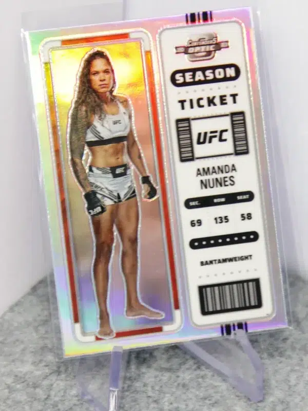 2023 Amanda Nunes #363 Panini Chronicles Contenders Optic Silver Prizm - stand