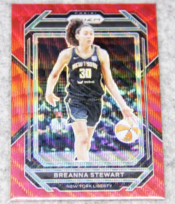 2023 Breanna Stewart #17 Panini WNBA Prizm Ruby Wave Prizm - front