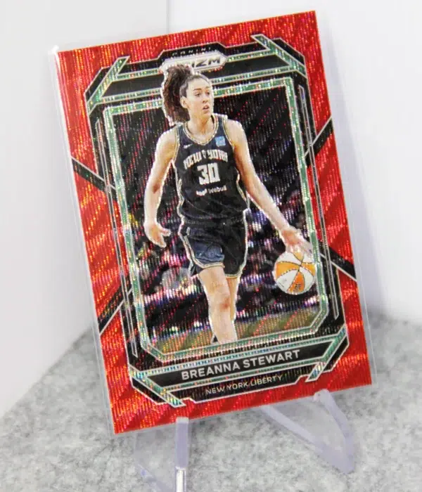 2023 Breanna Stewart #17 Panini WNBA Prizm Ruby Wave Prizm - stand