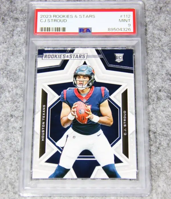 2023 CJ Stroud #112 Panini Rookies And Stars PSA 9 MINT - front
