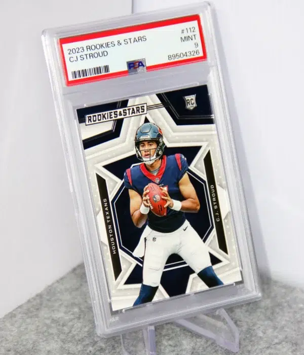 2023 CJ Stroud #112 Panini Rookies And Stars PSA 9 MINT - stand