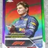 2023 Max Verstappen #179 Topps F1 Chrome Grand Prix Driver Of The Day Purple Green Refractor - front