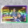 2023 Max Verstappen #190 Topps Chrome F1 Award Winners Purple Green Refractor - front