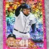 2023 Miguel Cabrera #164 Topps Chrome Magenta Speckle Refractor SN#113 - front