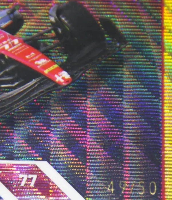 2023 Valtteri Bottas #39 Topps Chrome F1 Gold Wave Refractor SN#49 - detail