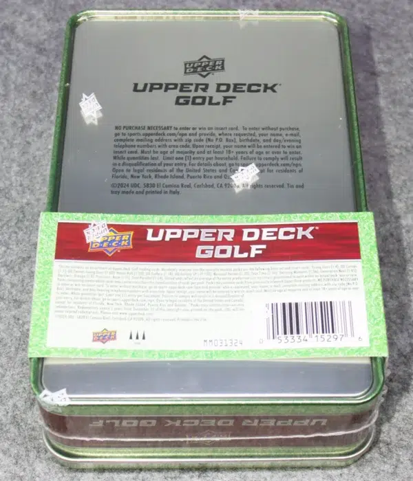 2024 Upper Deck Golf Tin - Sealed - back