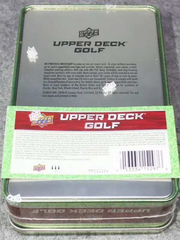 2024 Upper Deck Golf Tin - Sealed - back