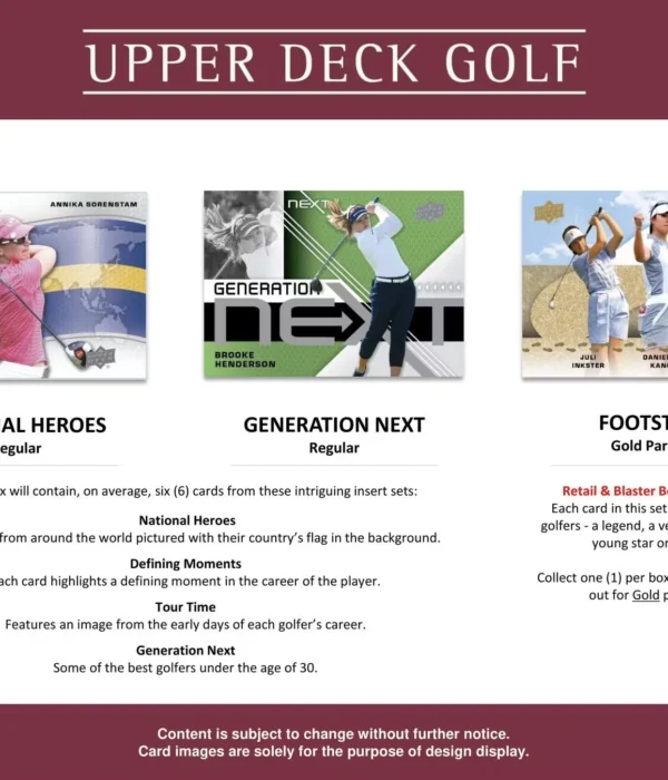 2024 Upper Deck Golf Tin - Sealed - supplier4
