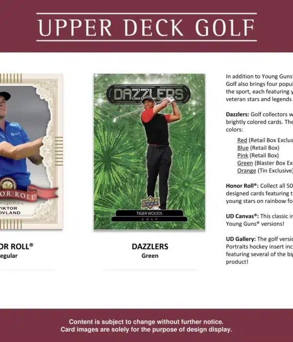 2024 Upper Deck Golf Tin - Sealed - supplier5