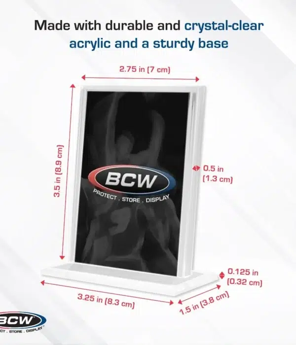 BCW Acrylic Card Stand - Vertical - supplier